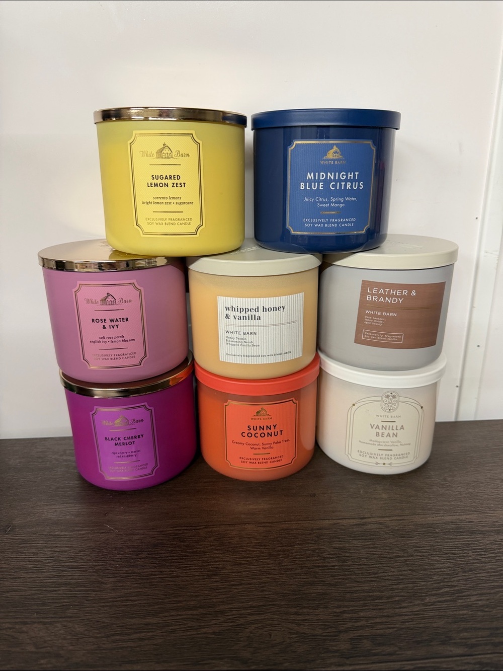 White Barn 3 Wick Candles